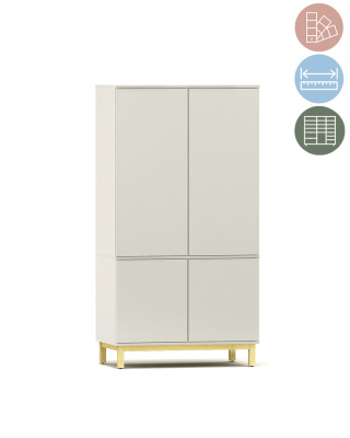 Dwupoziomowa i dwukolumnowa szafa - SZ-MODEL-2.2