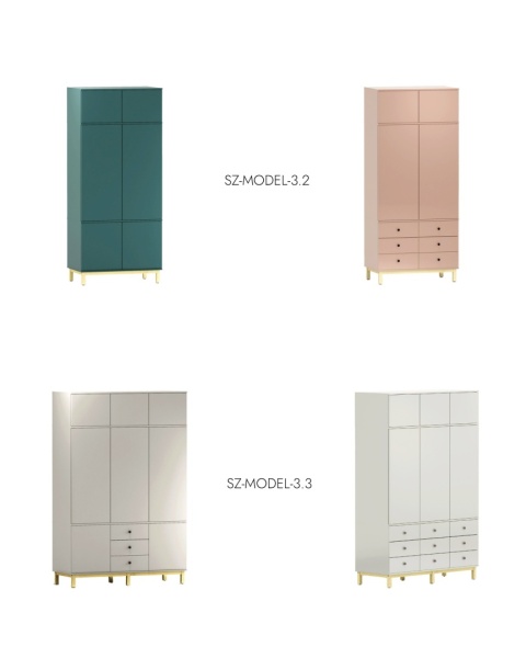 Szeroka szafa z 6 szufladami 150x60x190 cm - SZ-MODEL (2.3)