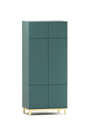 Wysoka, dwukolumnowa szafa 100x60x230 cm - SZ-MODEL-3.2