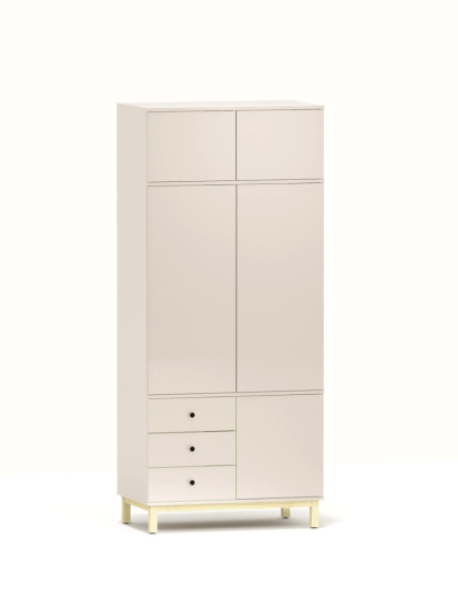 Wysoka, dwukolumnowa szafa 100x60x230 cm z trzema szufladami - SZ-MODEL (3.2)