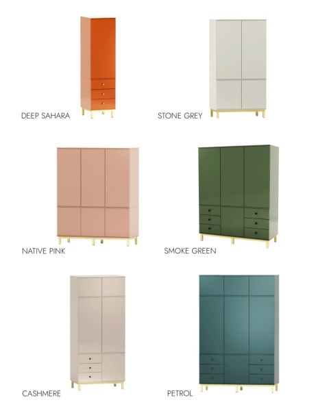 Wysoka, trójkolumnowa szafa 150x60x230 cm z dziewięcioma szufladami - SZ-MODEL-3.3 Wysoka, trójkolumnowa szafa 150x60x230 cm z dziewięcioma szufladami - SZ-MODEL-3.3