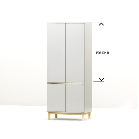 Dwudrzwiowa szafa z czterema szufladami na wymiar - SZ-MODEL (2.2)