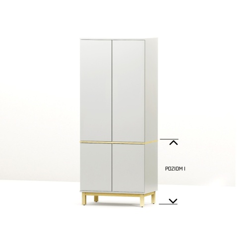 Dwudrzwiowa szafa z dwiema szufladami - na wymiar - SZ-MODEL (2.2)