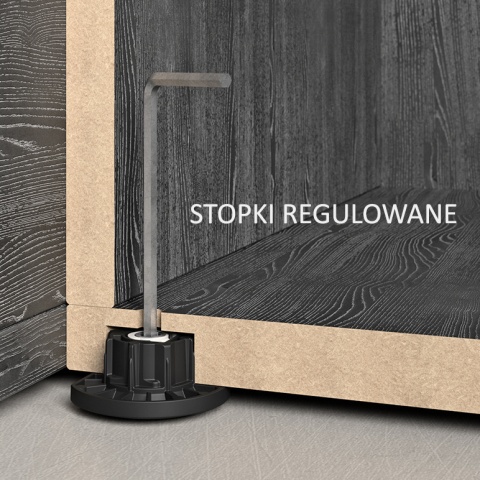 Dwudrzwiowa szafa z szafkami i szufladami - na wymiar - SZ-MODEL (2.2)