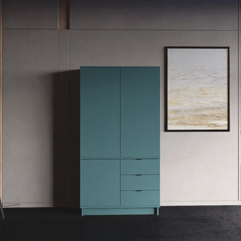 Dwudrzwiowa szafa z szafkami i szufladami - na wymiar - SZ-MODEL (2.2)