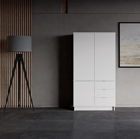 Dwudrzwiowa szafa z szafkami i szufladami - na wymiar - SZ-MODEL (2.2)