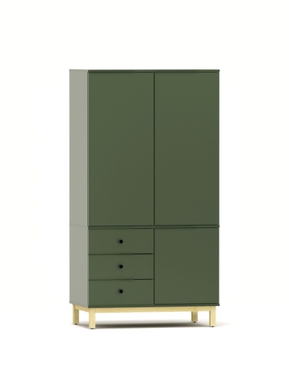 Dwudrzwiowa szafa z szafkami i szufladami - na wymiar - SZ-MODEL (2.2)