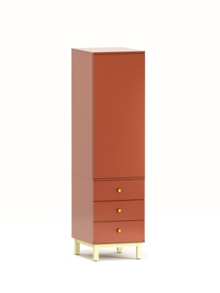 Pojedyncza szafa-słupek z trzema szufladami, na wymiar - SZ-MODEL (2.1)