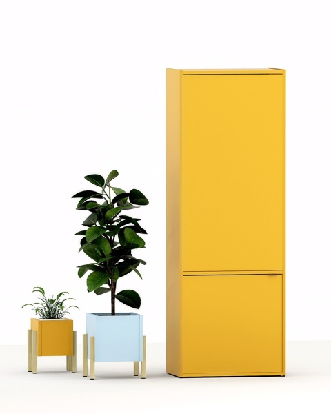 SZ-VOEK-1 - szafa z szufladami, półkami, zamykanymi szafkami. Wybierz wyposażenie, konfiguruj wymiary i kolory.