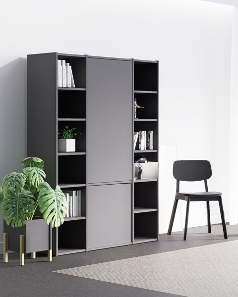 SZ-VOEK-1 - szafa z szufladami, półkami, zamykanymi szafkami. Wybierz wyposażenie, konfiguruj wymiary i kolory.