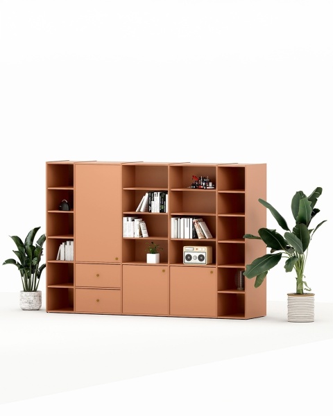 SZ-VOEK-1 - szafa z szufladami, półkami, zamykanymi szafkami. Wybierz wyposażenie, konfiguruj wymiary i kolory.