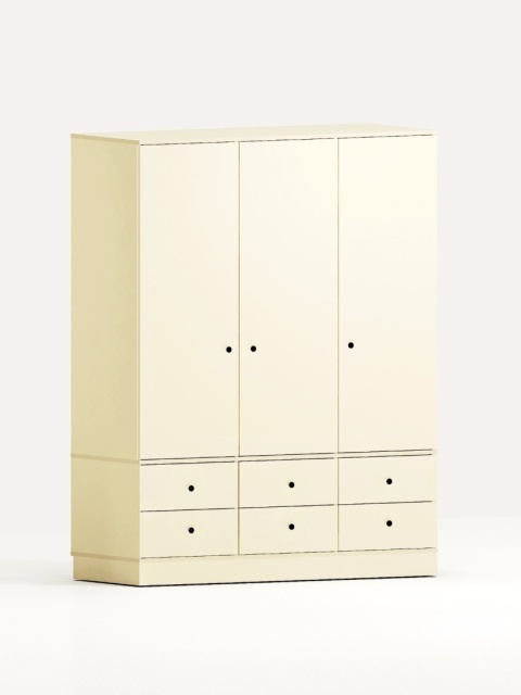 Trzydrzwiowa szafa na wymiar. Aż 6 szuflad! - SZ-MODEL (2.3)