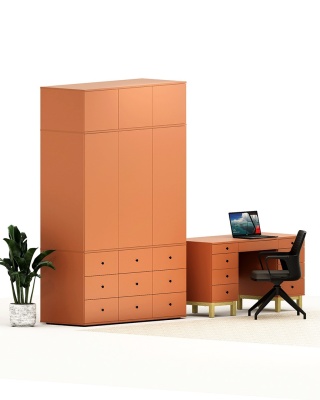 Trzydrzwiowa szafa na wymiar, z nadstawką. Aż 9 szuflad! - SZ-MODEL (3.3)